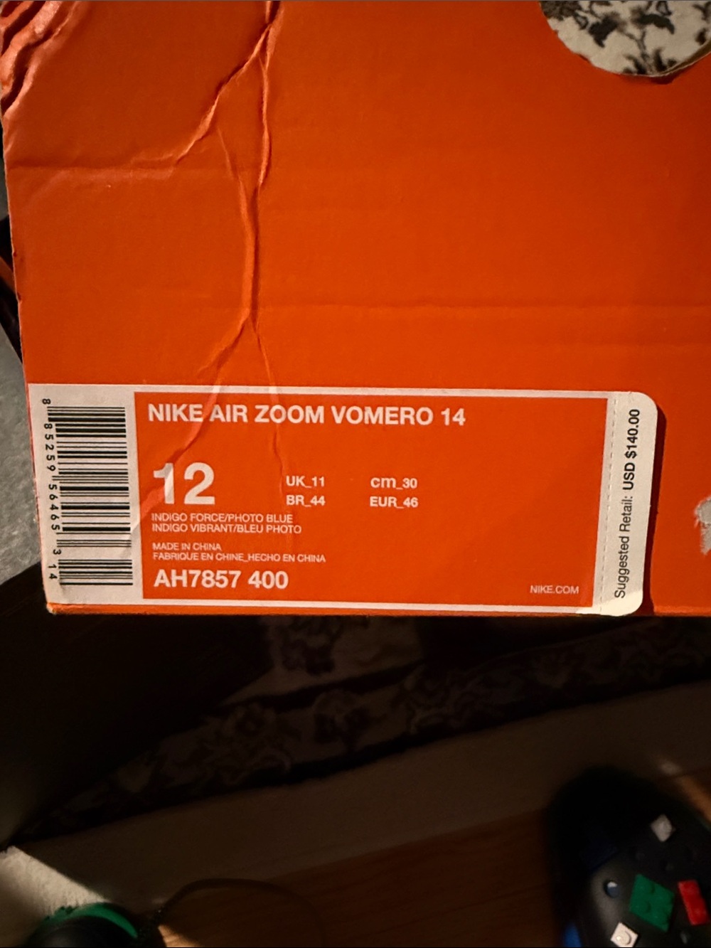 NIKE AIR ZOOM VOMERO 14 size 12 New in Box NWT